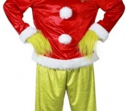 Grinčo kostiumas su kauke (L)