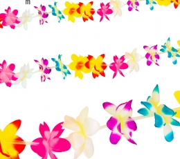 Havajietiška gėlių girlianda, spalvota (3 m.)