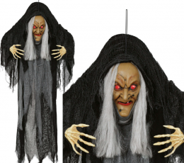 Interaktyvi kabanti dekoracija "Kuprota ragana", (120 cm)