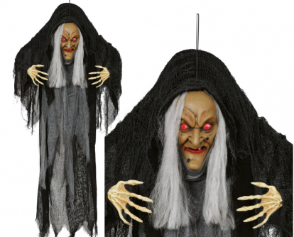 Interaktyvi kabanti dekoracija "Kuprota ragana", (120 cm)