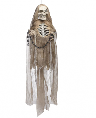 Intereaktyvi dekoracija "Žaliaakis skeletas" (183cm)