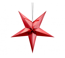 Kabanti dekoracija-žvaigždė, raudona (45 cm)