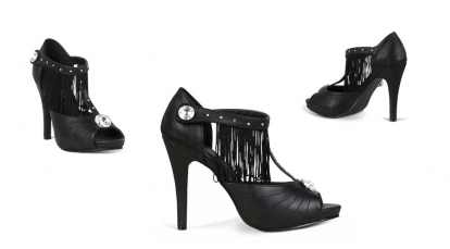 Karnavaliniai Retro batai, juodi (40d.)