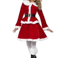 Karnavalinis kostiumas "Mis Santa" (165-175 cm)