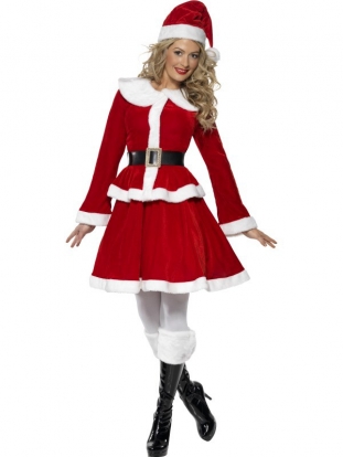 Karnavalinis kostiumas "Mis Santa" (165-175 cm)