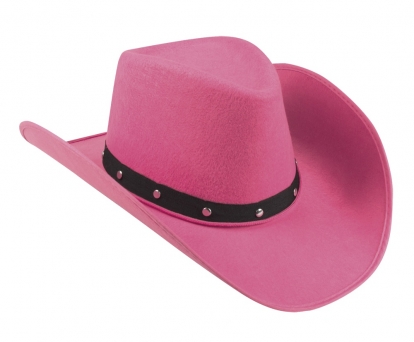 Kaubojiška skrybėlė, rožinė 