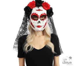 Kaukė su šydu "Day of the Dead"