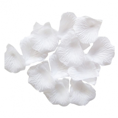 Konfeti patranka "Balti žiedlapiai" (60 cm)