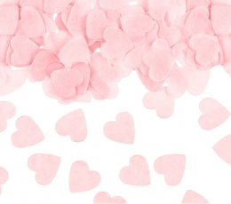 Konfeti  "Rausvos širdelės", popieriniai (15 g)
