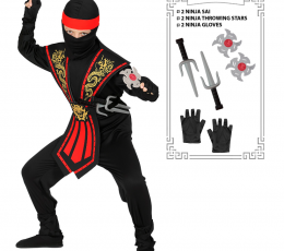 Kostiumas su aksesuarais "Ninja" (140 cm) 0
