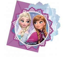 Kvietimai  "Frozen" (6 vnt.)