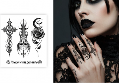 Laikinos tatuiruotės "Gotika"
