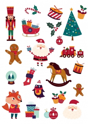 Laikinos tatuiruotės "Kalėdos"