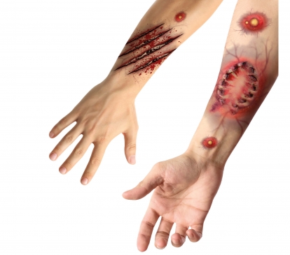Laikinos tatuiruotės "Vilkolakio įkandimas"