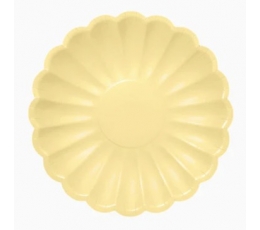 Lėkštutės-gėlės, gelsvos (8 vnt./18 cm)