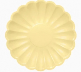 Lėkštutės-gėlės, gelsvos (8 vnt./18 cm)