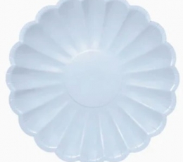 Lėkštutės-gėlės, melsvos (8 vnt./18 cm)
