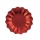 Lėkštutės-gėlės, raudonos blizgios (8 vnt./27 cm)