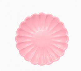 Lėkštutės-gėlės, rausvos (8 vnt./18 cm)