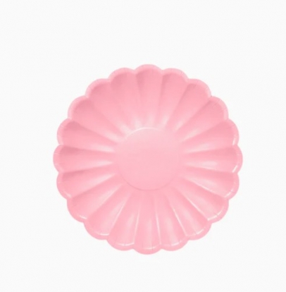 Lėkštutės-gėlės, rausvos (8 vnt./18 cm)