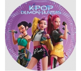 Lėkštutės "K-POP Demon Hunters" (8 vnt./20 cm)