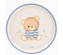 Lėkštutės "Melsvas meškutis" (6 vnt./17 cm)