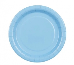 Lėkštutės, melsvos (6 vnt./18 cm)