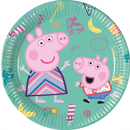 Lėkštutės "Peppa Pig" (8 vnt./20 cm)