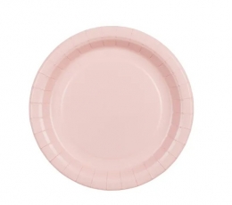 Lėkštutės, rausvos (6 vnt./18 cm)