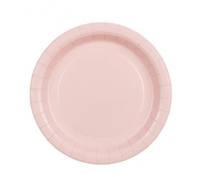 Lėkštutės, rausvos (6 vnt./18 cm)