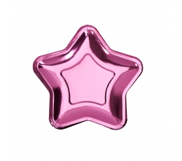 Lėkštutės "Rožinė žvaigždė", forminės (8 vnt./18 cm)