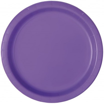 Lėkštutės, ryškiai violetinės (8 vnt./22 cm)
