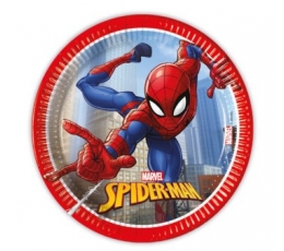 Lėkštutės "Spiderman Crime Fighter" (8 vnt./20 cm)