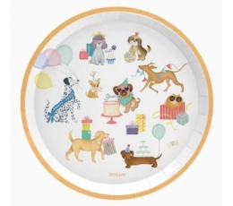 Lėkštutės "Šuniukų gimtadienis" (6 vnt./17 cm)