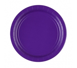 Lėkštutės, violetinės (8 vnt./22 cm)