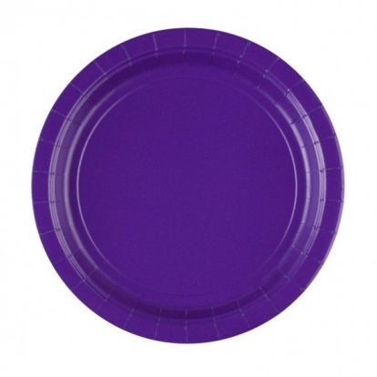 Lėkštutės, violetinės (8 vnt./22 cm)