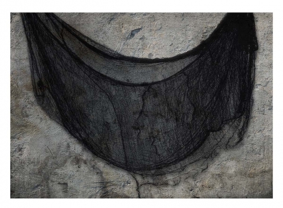 Marlės audinys, juodas ( 76X228 cm)