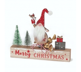 Medinė dekoracija su saldainiais "Merry Christmas" (20x17 cm/20 gr)