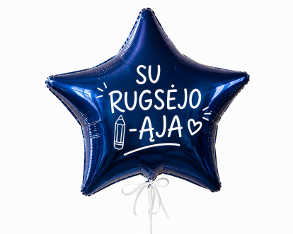 Mega folinė žvaigždė su užrašu (Rugsėjo 1-osios pasiūlymas)