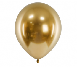 Chrominis balionas, auksinis (30 cm/Party Deco)
