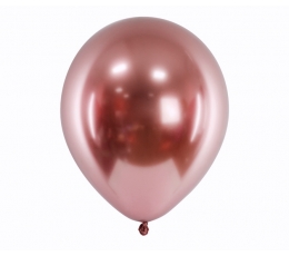 Chrominis balionas, rožinio aukso spalvos (30 cm/Everts)