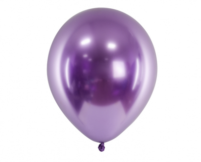 Chrominis balionas, violetinis (30 cm/Party Deco)