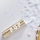 Mini konfeti patranka, auksinė su baltais apskritimais (15 cm)