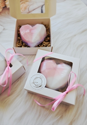 Muilas "Deimantinė širdelė" dėžutėje