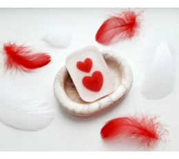 Muilas "Dvi širdelės" dėžutėje