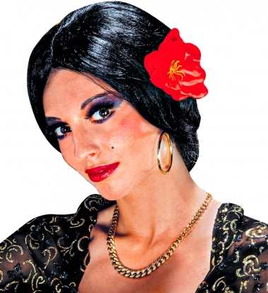 Perukas su gėle "Carmen"