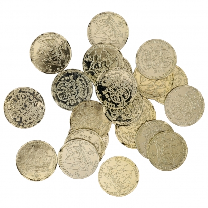 Piratų monetos (72 vnt./ 3 cm)