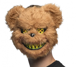 Pliušinė kaukė "Pamišęs meškinas" 0