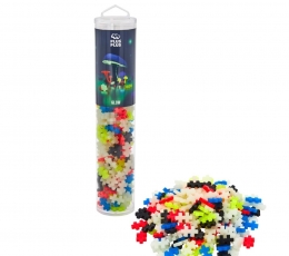 Plus Plus konstruktorius, šviečiantis tamsoje, 240 detalių