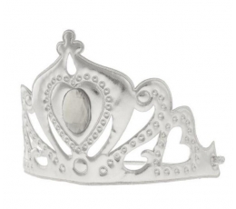 Princesės tiara - karūna, sidabrinė